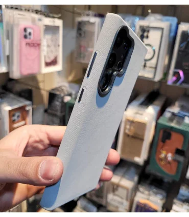 قاب s23 ultra پارچه ایی + محافظ لنز رینگی ست creative