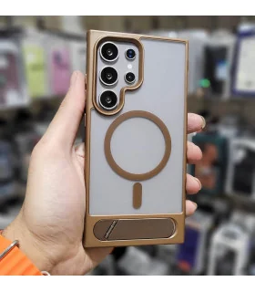 قاب s23 ultra مات استند فلزی + محافظ لنز creative