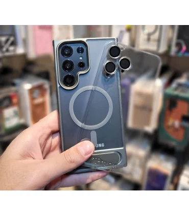 قاب s25 ultra مات استند + محافظ لنز ست creative