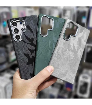 قاب S25 ULTRA جیر چیریکی + محافظ لنز Q SERIES