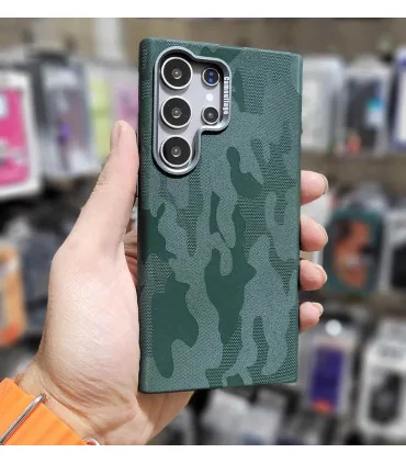 قاب S25 ULTRA جیر چیریکی + محافظ لنز Q SERIES