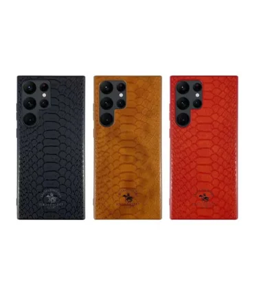 قاب s25 ultra چرم پوست ماری پولو اصل polo