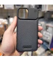 قاب ایفون 13 جیر کربنی+ محافظ لنز ست q series