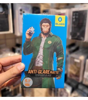 گلس مات ایفون 16/15 نرمال بلو مانکی blue