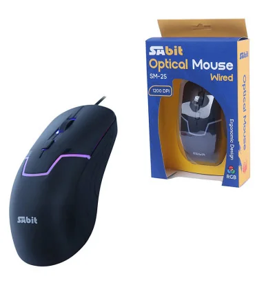 موس سیمی ار جی بی دار سابیت sm-25