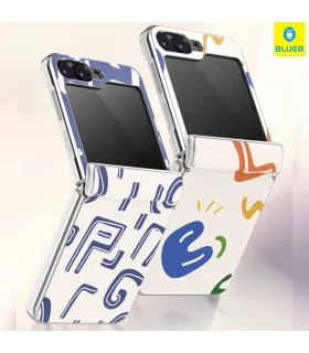 قاب زد فلیپ z flip 6 چرمی اورجینال بلو مانکی