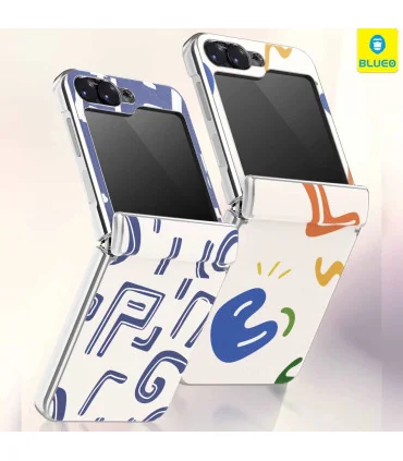 قاب زد فلیپ z flip 6 چرمی اورجینال بلو مانکی