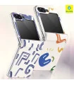 قاب زد فلیپ z flip 6 چرمی اورجینال بلو مانکی