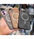 قاب ایفون 16 پرو pro چرمی مگ سیف فلزی creative