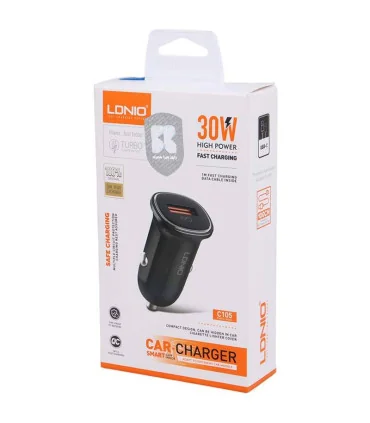 شارژر فندکی اورجینال 30 وات الدینیو c105 با کابل