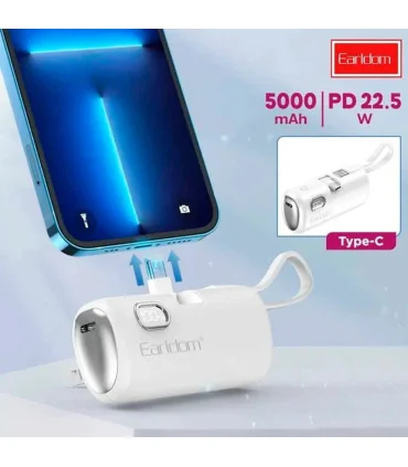 پاور بانک جیبی 5 هزار فست شارژ 22. 5 وات ارلدام pd-4130