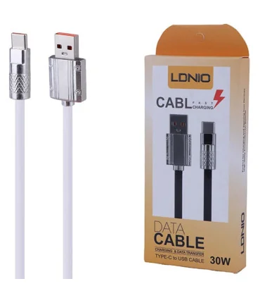کابل شارژ usb به تایپ سی 30 وات اورجینال الدینیو