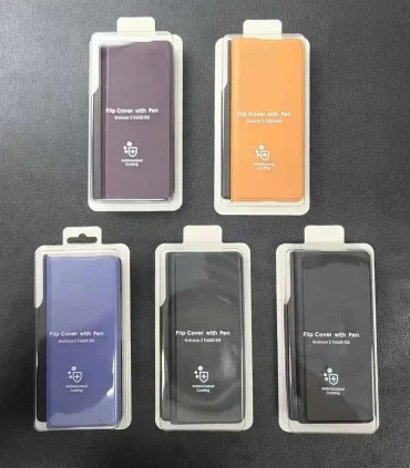 کیف چرم زد فولد 4 قلم دار flip cover with pen
