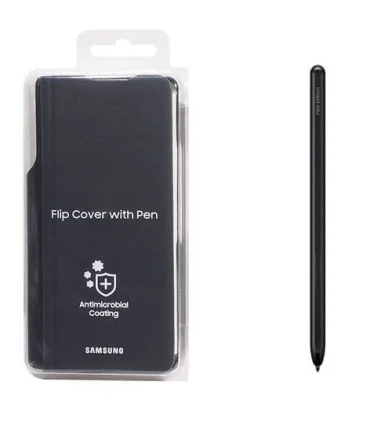 کیف چرم زد فولد 4 قلم دار flip cover with pen