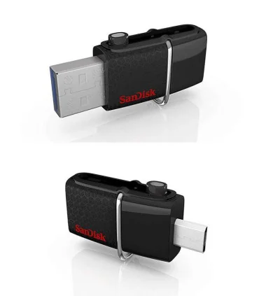 فلش مموری otg دار سن دیسک مدل Ultra Dual USB Drive 3.0 ظرفیت 32 گیگابایت