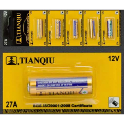 باتری ریموت کنترل TIANQIU مدل 27A AIkaIine