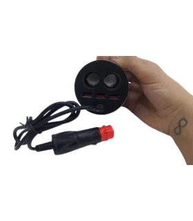 شارژر فندکی حرفه ای اتومبیل فست شارژ 120 وات