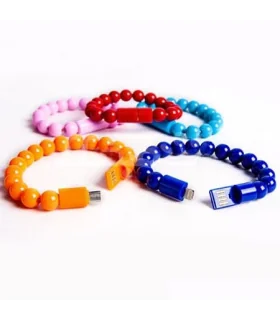 کابل شارژ میکرو اندروید پاور بانکی طرح دستبند