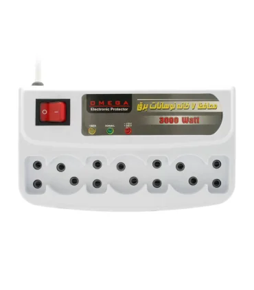 چند راهی یا محافظ برق امگا 7 خانه omega