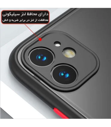 کاور پشت مات دور رنگی محافظ لنز دار ایفون iphone 11 pro