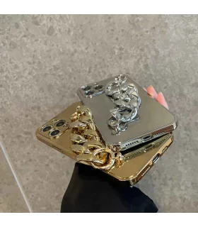 قاب اورجینال و لاکچری گلد و سیلور ایفون iphone or apple case