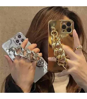 قاب اورجینال و لاکچری گلد و سیلور ایفون iphone or apple case