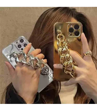 قاب اورجینال و لاکچری گلد و سیلور ایفون iphone or apple case