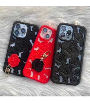 کاور اورجینال لاکچری گل برجسته ایفون 13 پرو iphone 13 pro