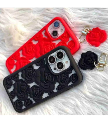 کاور اورجینال لاکچری گل برجسته ایفون 13 پرو iphone 13 pro