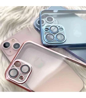 کاور اورجینال لاکچری کریستال شفاف دور رنگی ایفون apple iphone 13