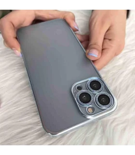 کاور اورجینال لاکچری کریستال شفاف دور رنگی ایفون iphone 13 pro max