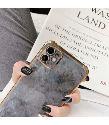 قاب گرانیتی دور طلایی ایفون 12 پرومکس