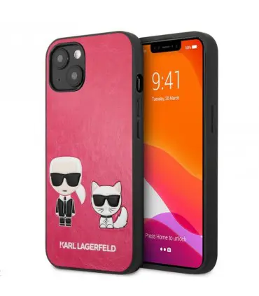 قاب اورجینال چرمی ایفون 13 CG Mobile Leather Case KARL