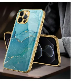 قاب حرفه ای GKK PLATING ایفون 12 پرومکس طرح فیروزه