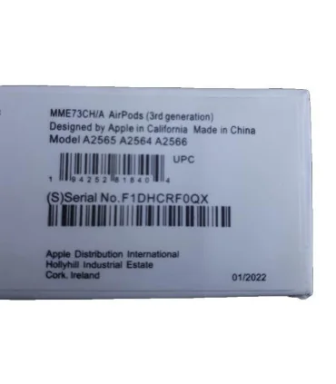 ایرپاد 3 های کپی سریالدار دیزاین کالیفرنیا