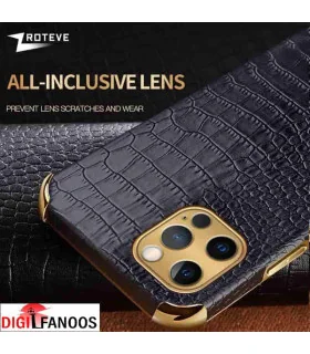 قاب چرم کروکدیل با هولدر ست ایفون 13