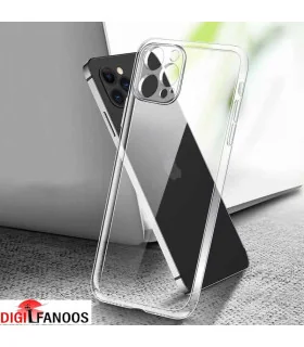 قاب ژله ای شفاف محافظ لنز دار clear case ایفون 12 پرومکس