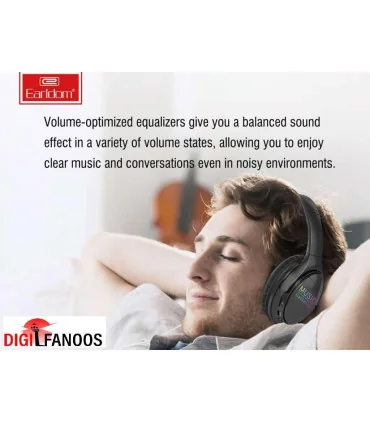 هدفون بلوتوثی حرفه ای الردام earldom -101 سوپر باس ار جی بی دار