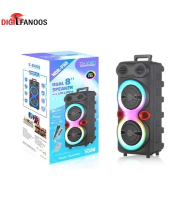 اسپیکر چمدانی با میکروفون X-BASS F88
