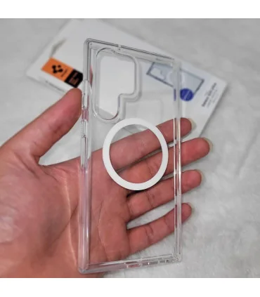 قاب اورجینال اسپیگن مگ سیف دار سامسونگ SPIGEN LIQUID CRYSTAL S23 ULTRA