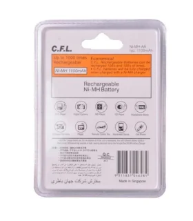 باتری قلمی شارژی CFL مدل 1100mah