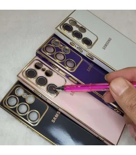 قاب مای کیس محافظ لنز دار شیشه ای سامسونگ s23 ultra