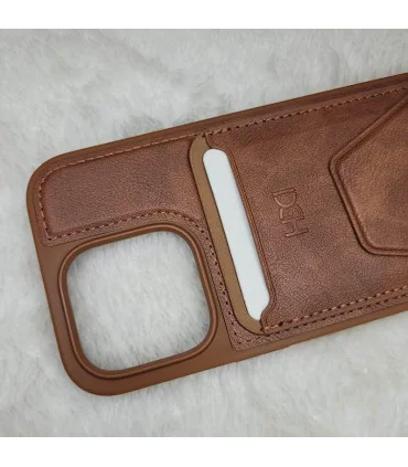 قاب اورجینال چرمی hdc جا کارتی استند ایفون 13 پرومکس