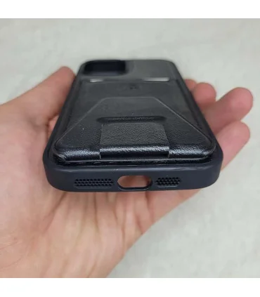 قاب اورجینال چرمی hdc جا کارتی استند ایفون 13 پرومکس