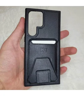 قاب چرمی اورجینال hdc جا کارتی استند دار سامسونگ s23 ultra