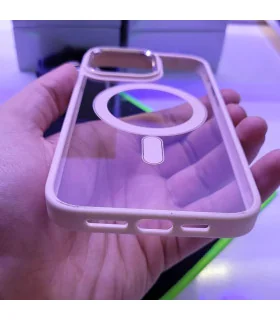 قاب کریستالی مگ سیف دار new case ایفون 15 پرومکس