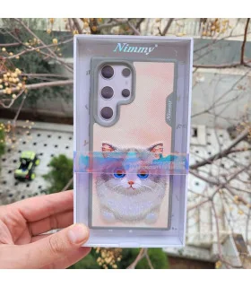 قاب nimmy طرح گربه s24 ultra