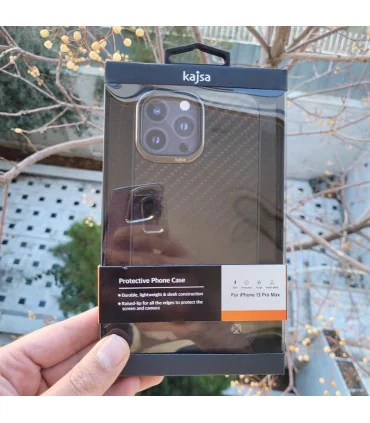 قاب کربنی ایفون 13 پرومکس kajsa carbon fiber back case