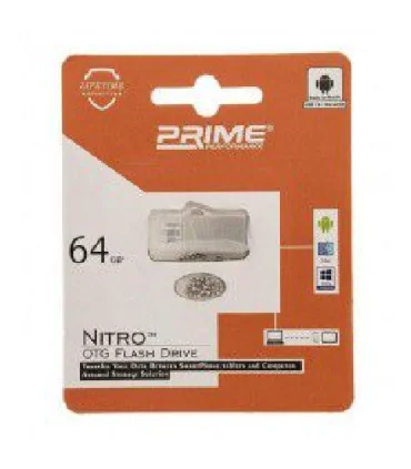 فلش 64 گیگ OTG دار پرایم مدل PRIME NITRO OTG