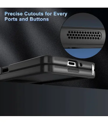 قاب z fold 5 شفاف دور سیلیکونی silicon clear cover